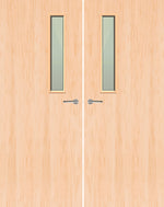 Load image into Gallery viewer, Maple Veneer 3G Glazed Pair FD30 Internal Fire Door
