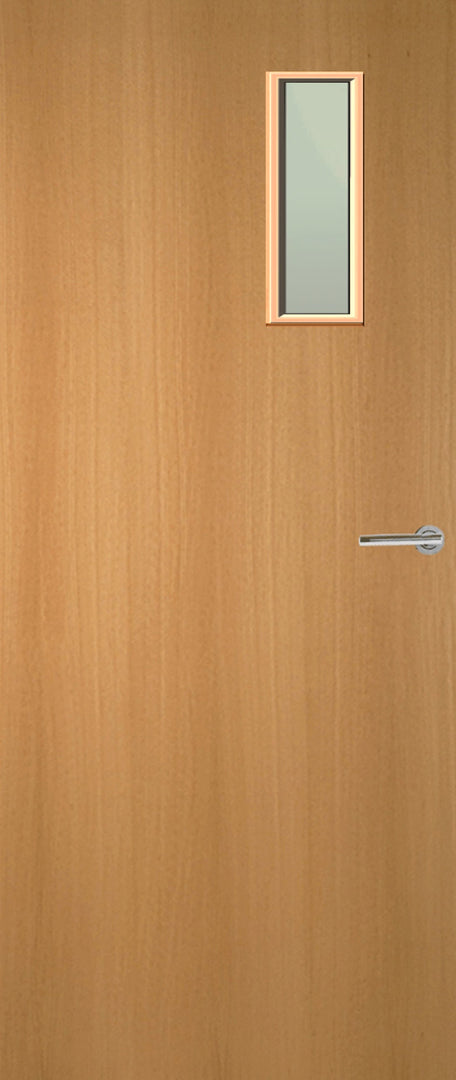 Beech Veneer 4G Glazed FD30 Internal Fire Door