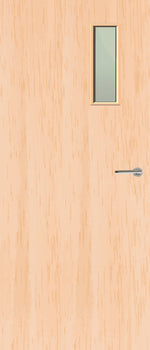 Load image into Gallery viewer, Maple Veneer 4G Glazed FD30 Internal Fire Door
