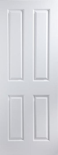 4 Panel Smooth FD30 Fire Door