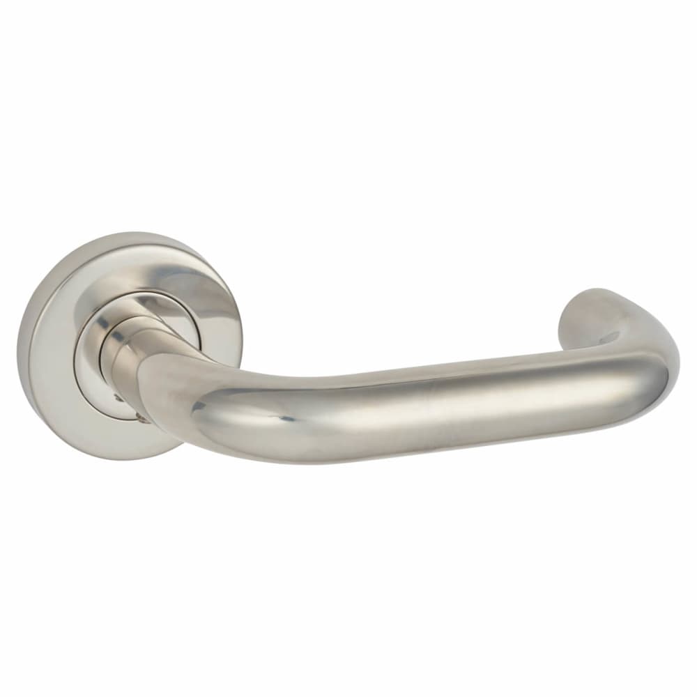 Altro 19mm Return to Door Lever Handle on Rose 304 Polished Stainless Steel