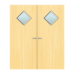 Load image into Gallery viewer, Koto Veneer 6G Glazed Pair FD60 Internal Fire Door
