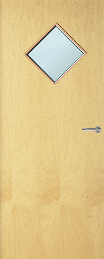 Ash Veneer 6G Glazed FD30 Internal Fire Door