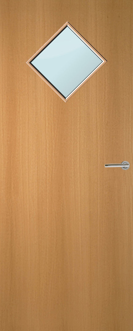 Beech Veneer 6G Glazed FD30 Internal Fire Door