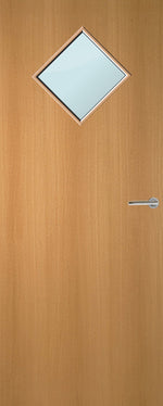 Load image into Gallery viewer, Beech Veneer 6G Glazed FD30 Internal Fire Door
