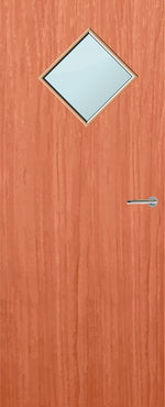 Load image into Gallery viewer, Cherry Veneer 6G Glazed FD30 Internal Fire Door
