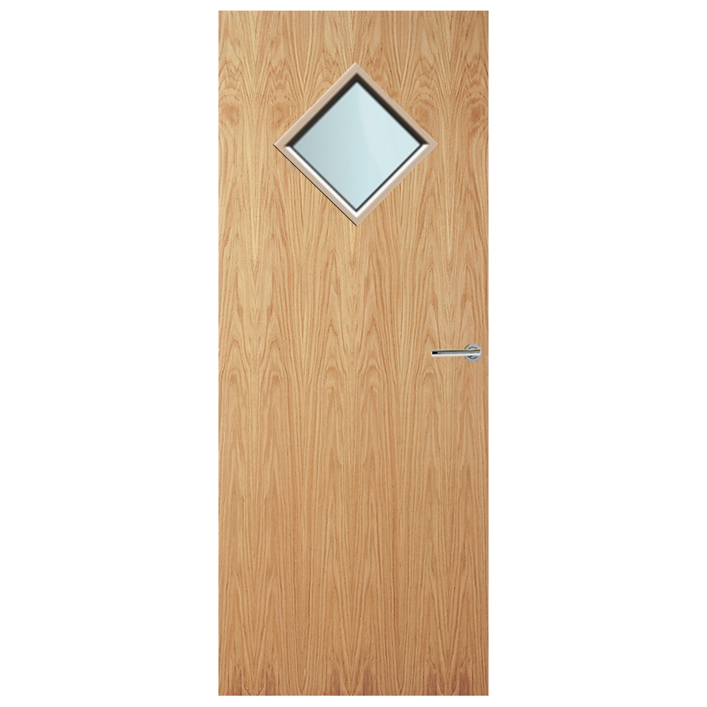 Oak Veneer 6G Glazed FD60 Internal Fire Door