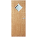 Load image into Gallery viewer, Oak Veneer 6G Glazed FD60 Internal Fire Door
