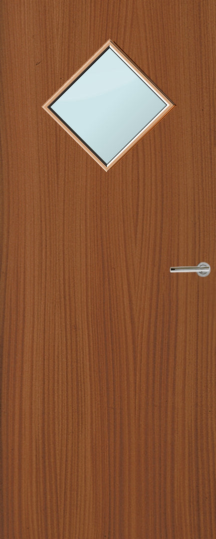 Sapele Veneer 6G Glazed FD30 Internal Fire Door