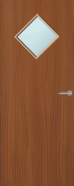 Load image into Gallery viewer, Sapele Veneer 6G Glazed FD30 Internal Fire Door
