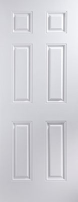 6 Panel Smooth FD30 Fire Door