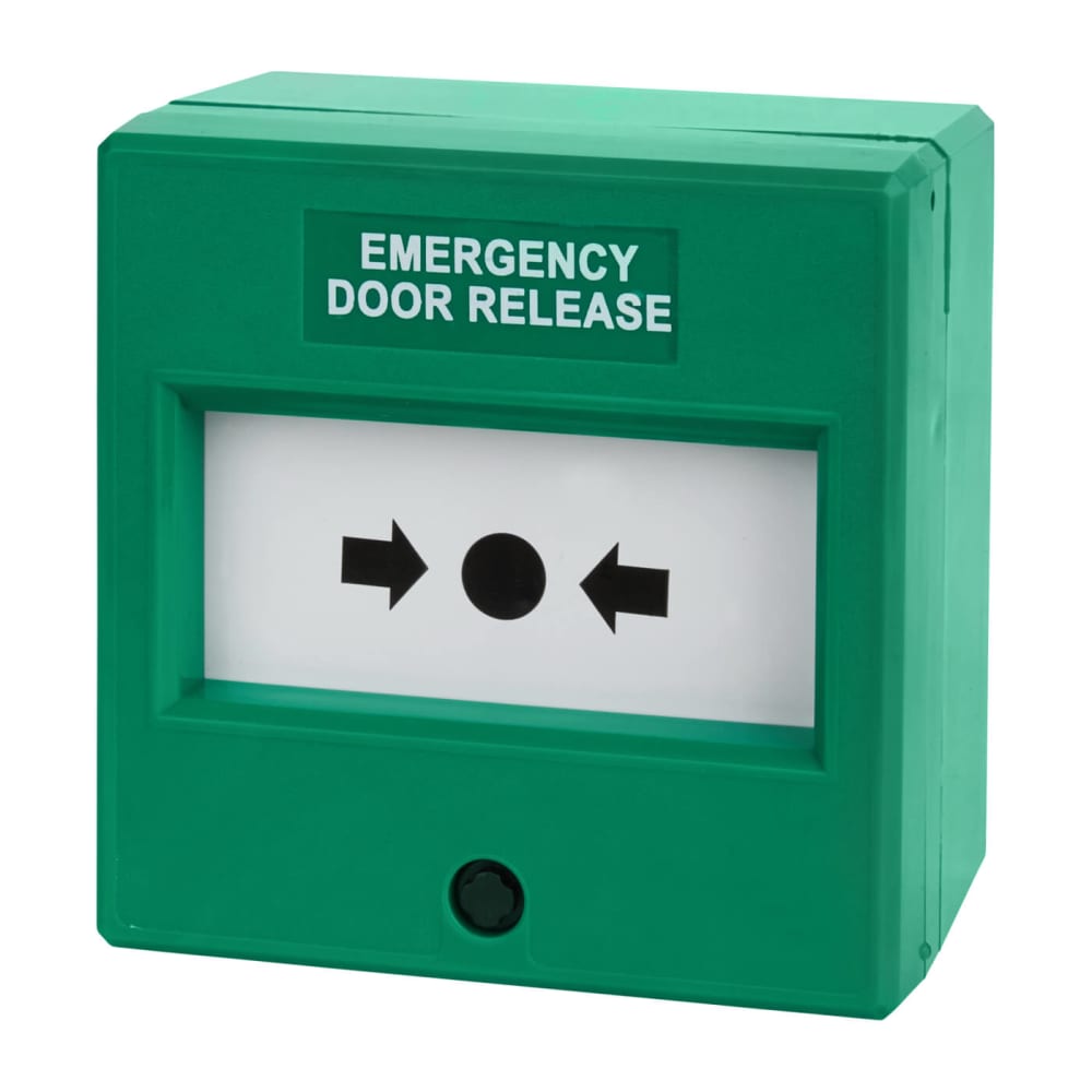 Access Control Emergency Door Release Unit 87x87x52mm Single Pole