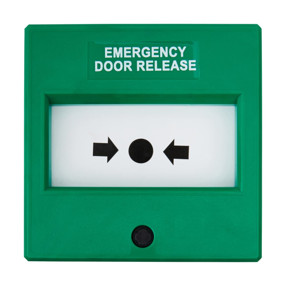 Access Control Emergency Door Release Unit 87x87x52mm Single Pole