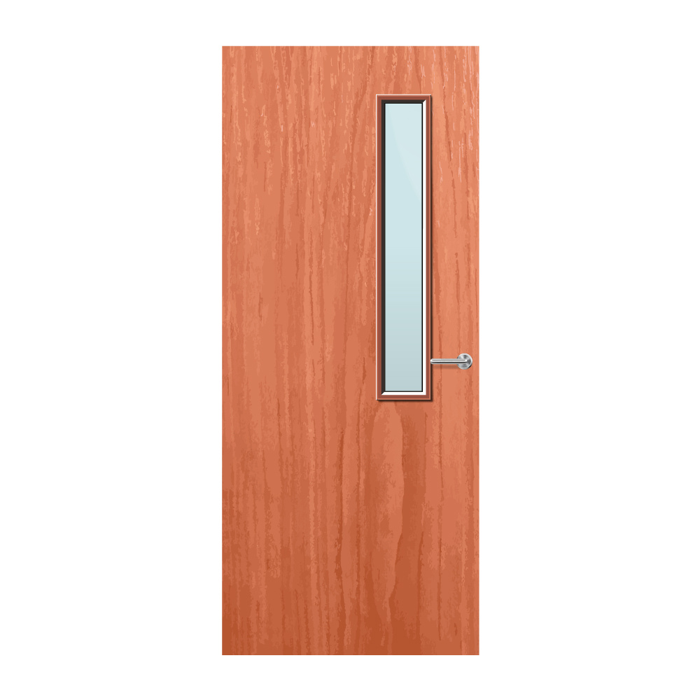 Cherry Veneer 7G Glazed FD30 Internal Fire Door
