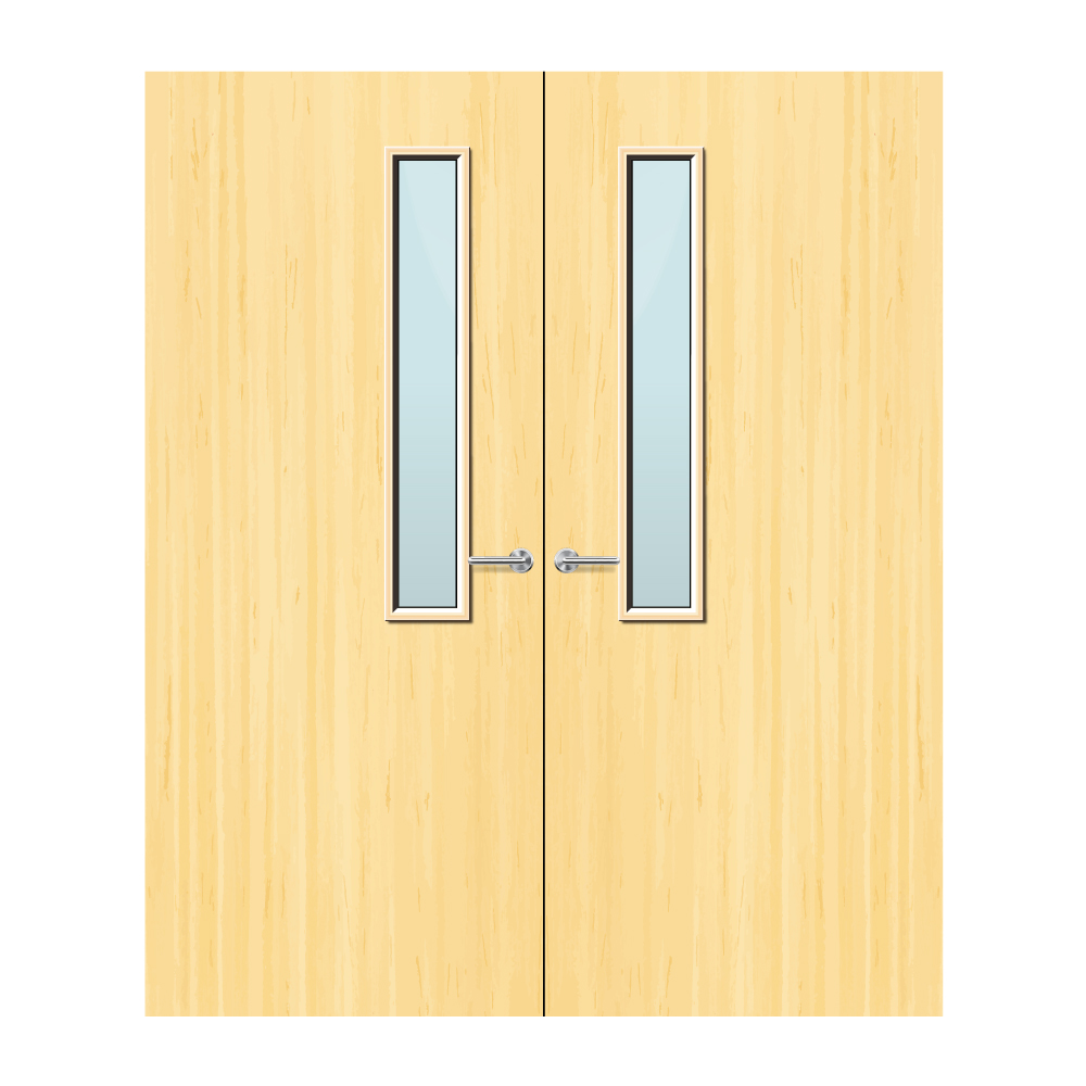 Koto Veneer 7G Glazed Pair FD30 Internal Fire Door