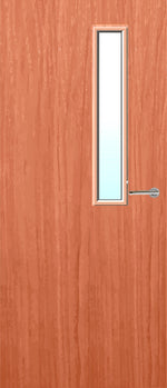 Load image into Gallery viewer, Cherry Veneer 7G Glazed FD30 Internal Fire Door
