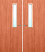 Load image into Gallery viewer, Cherry Veneer 7G Glazed Pair FD30 Internal Fire Door
