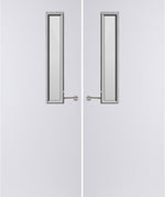 Load image into Gallery viewer, Paint Grade Premium 7G Glazed Pair FD30 Internal Fire Door
