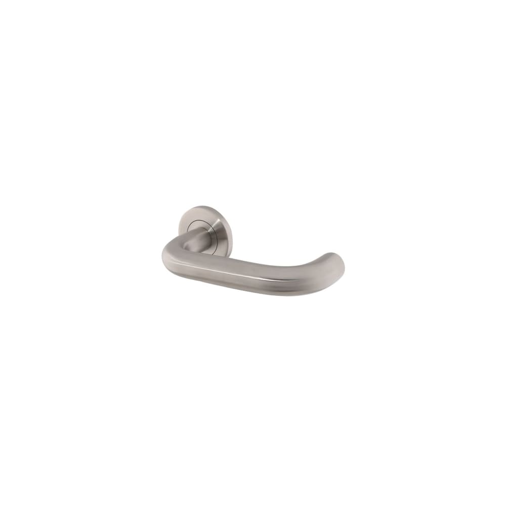 Hampstead 19mm Return to Door Handle on Rose 316 Stainless Steel