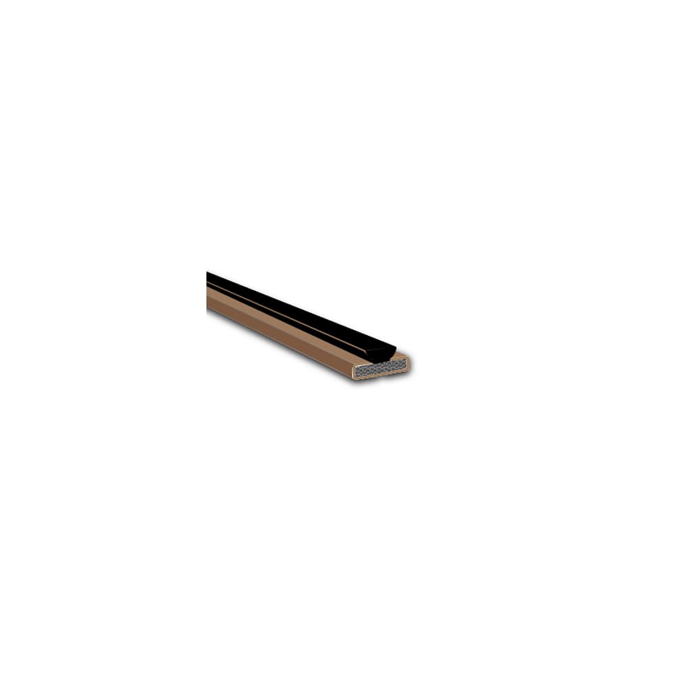 Fire & Smoke Intumescent Strip with Brush Pile Brown 15x4x2100mm