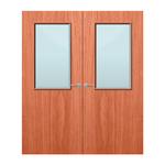Load image into Gallery viewer, Cherry Veneer 8G Glazed Pair FD60 Internal Fire Door
