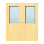 Load image into Gallery viewer, Koto Veneer 8G Glazed Pair FD60 Internal Fire Door
