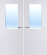 Load image into Gallery viewer, Paint Grade Premium 8G Glazed Pair FD30 Internal Fire Door
