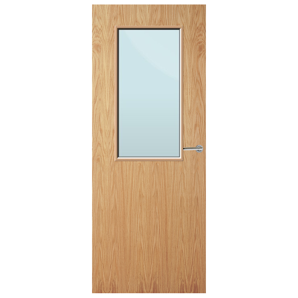 Oak Veneer 8G Glazed FD30 Internal Fire Door