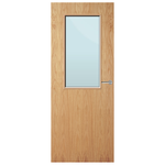 Load image into Gallery viewer, Oak Veneer 8G Glazed FD30 Internal Fire Door
