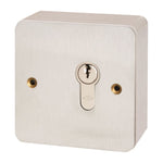 Load image into Gallery viewer, Key Switch 85x85x44mm Stainless Steel
