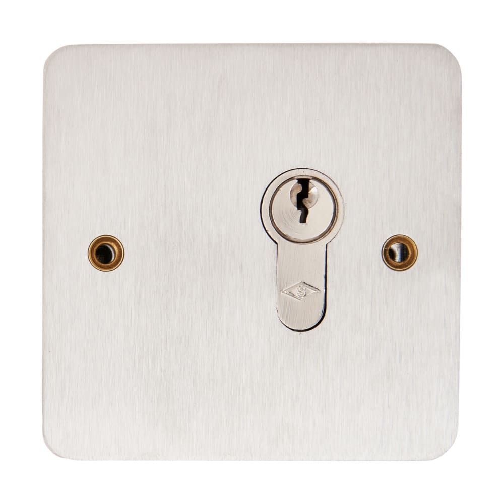 Key Switch 85x85x44mm Stainless Steel