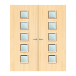 Load image into Gallery viewer, Ash Veneer 10G Glazed Pair FD60 Internal Fire Door
