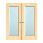 Load image into Gallery viewer, Ash Veneer 19G Glazed Pair FD30 Internal Fire Door
