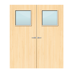 Load image into Gallery viewer, Ash Veneer 1G Glazed Pair FD60 Internal Fire Door

