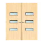 Load image into Gallery viewer, Ash Veneer 24G Glazed Pair FD60 Internal Fire Door
