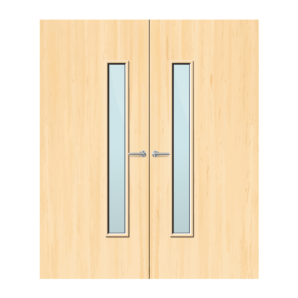 Ash Veneer 25G Glazed Pair FD30 Internal Fire Door