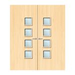 Load image into Gallery viewer, Ash Veneer 26G Glazed Pair FD60 Internal Fire Door
