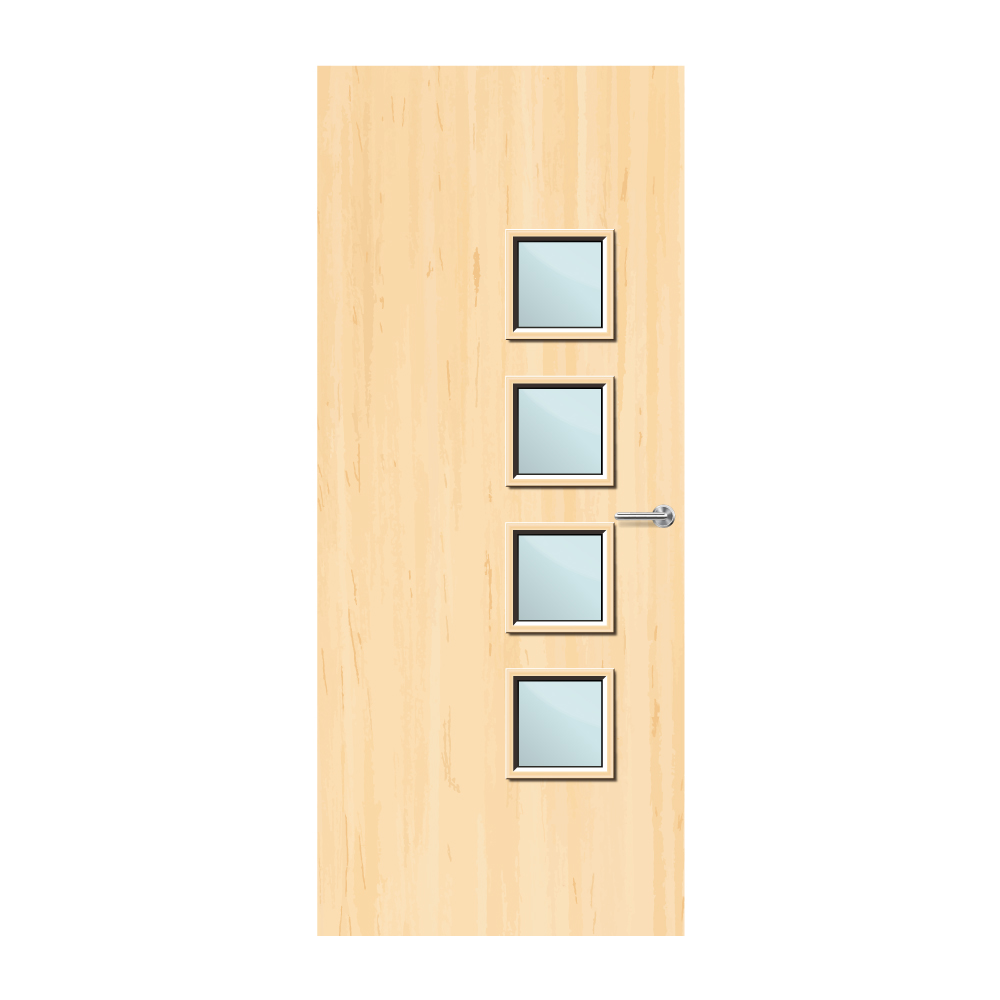 Ash Veneer 26G Glazed FD30 Internal Fire Door