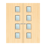 Load image into Gallery viewer, Ash Veneer 27G Glazed Pair FD30 Internal Fire Door
