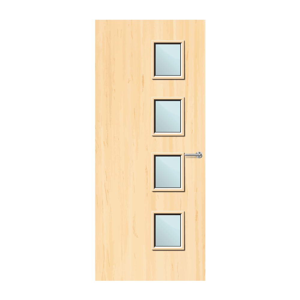 Ash Veneer 27G Glazed FD60 Internal Fire Door