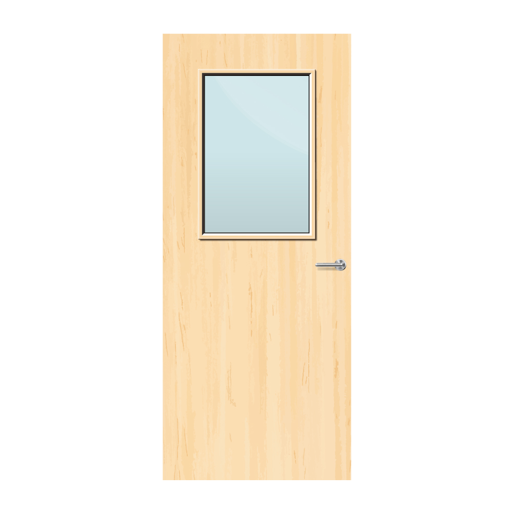 Ash Veneer 2G Glazed FD30 Internal Fire Door