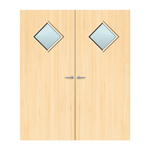 Load image into Gallery viewer, Ash Veneer 6G Glazed Pair FD30 Internal Fire Door
