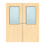 Load image into Gallery viewer, Ash Veneer 8G Glazed Pair FD60 Internal Fire Door
