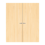Load image into Gallery viewer, Ash Veneer Non Glazed Pair FD60 Internal Fire Door

