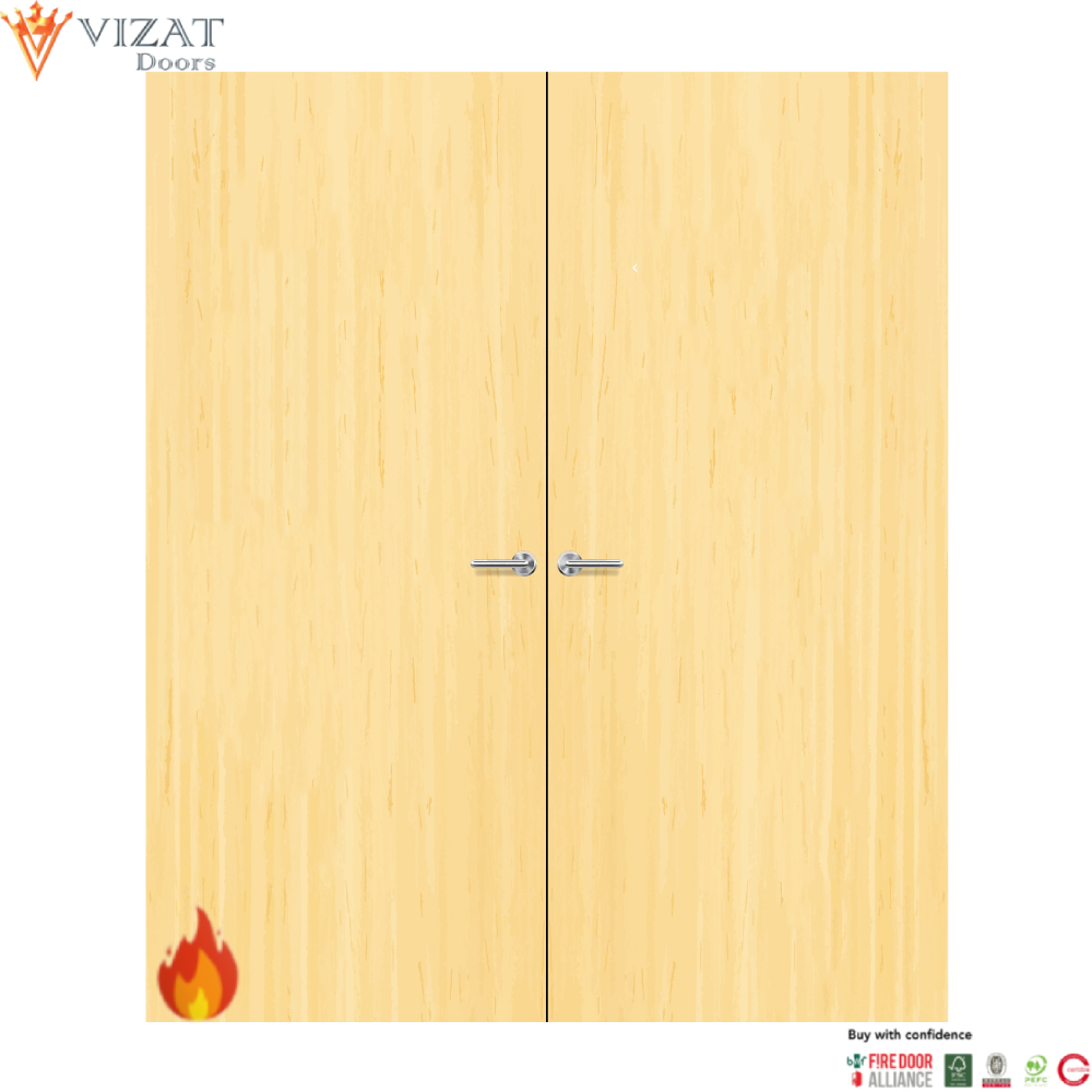 Koto Veneer Non Glazed Pair FD60 Internal Fire Door