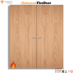 Load image into Gallery viewer, External Plywood Paint Grade Non Glazed Pair FD60 Fire Door
