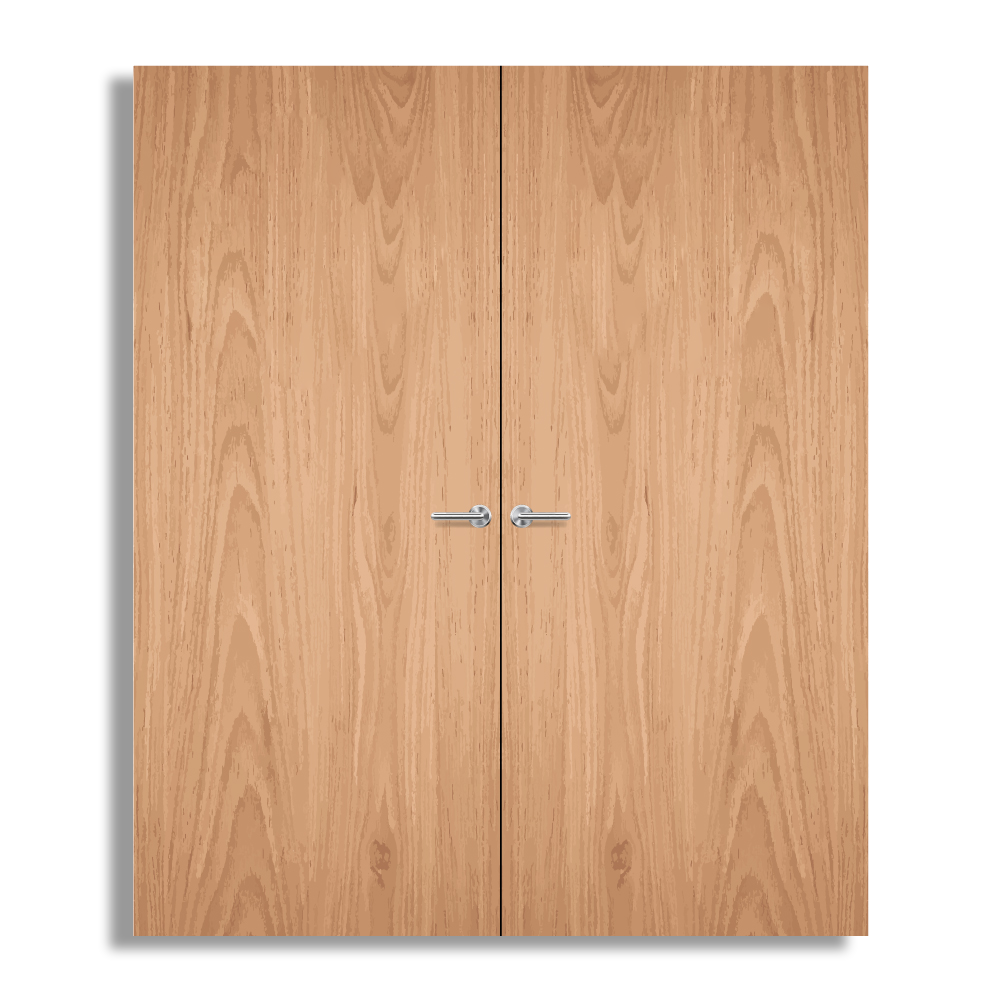 Plywood Paint Grade Non Glazed Pair FD60 Internal Fire Door