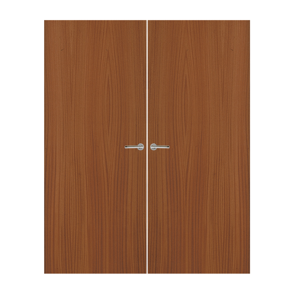 Sapele Veneer Non Glazed Pair FD30 Internal Fire Door