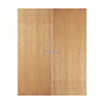 Load image into Gallery viewer, Oak Veneer Non Glazed Pair FD60 Internal Fire Door
