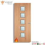 Load image into Gallery viewer, Plywood Paint Grade 10G Glazed FD30 Internal Fire Door
